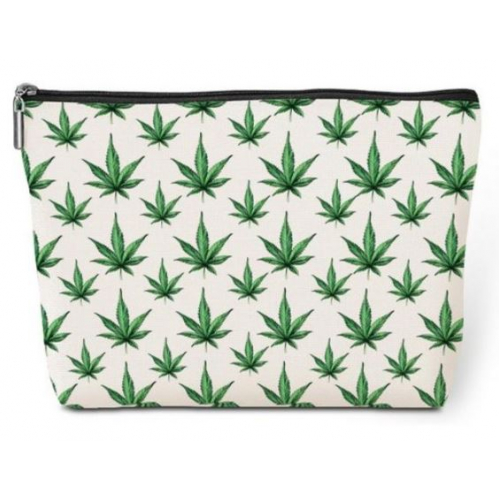  Забавная косметичка в виде травы с зелеными листьями