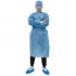 Одноразовый изолирующий халат голубой