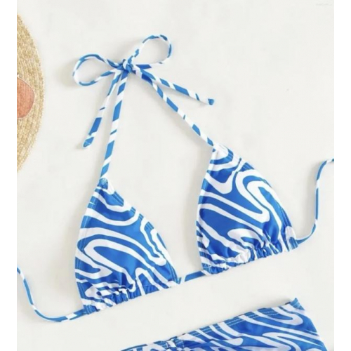 Купальник тройка, голубой