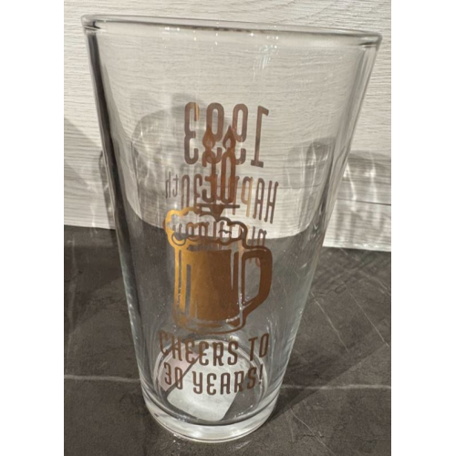 Стакан ко дню рождения, 30 лет