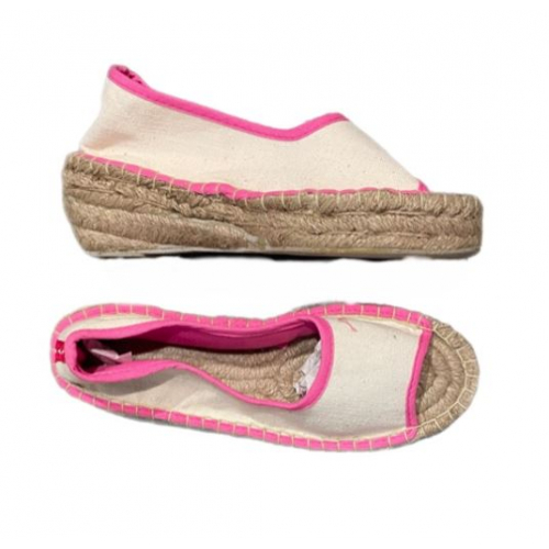 Летняя обувь на танкетке, белые