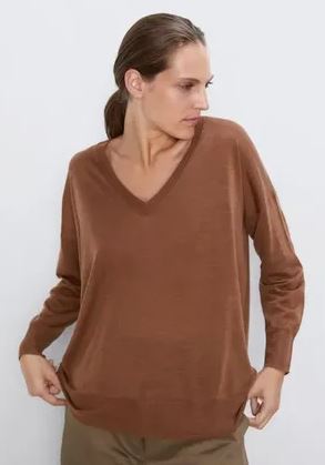 Джемпер горчичного цвета