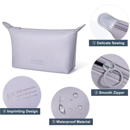 Универсальная косметичка-органайзер в стильных конфетных оттенках, 22×20 см, зеленая 