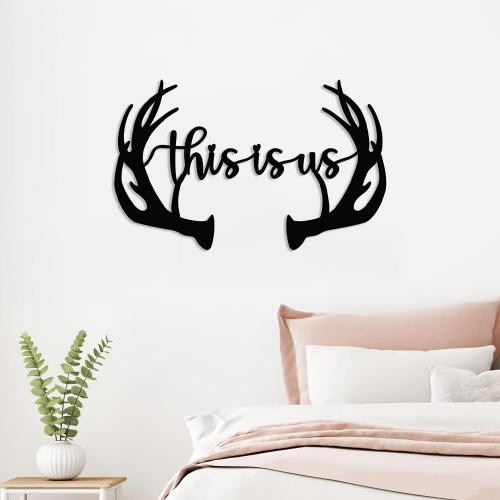 Металлическое настенное украшение "This Is Us" в рустикальном стиле