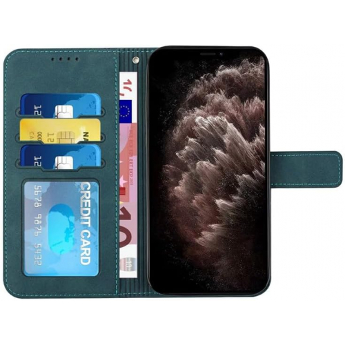 Чехол-книжка для Samsung Galaxy A20/A30 с плоскими гранями, отделениями для карт и функцией подставки