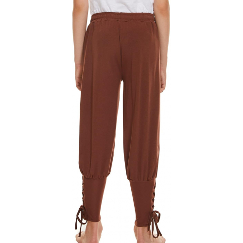 Мужские средневековые брюки-пират с анкерной лентой 