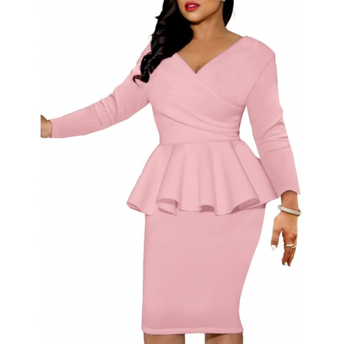 Женское вечернее платье карандаш (розовое)