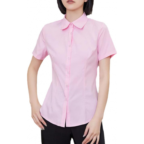 Женская casual рубашка с короткими рукавами из высококачественного синтетического волокна