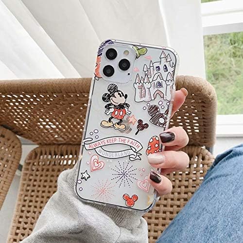 Прозрачный чехол iFiLOVE с мультяшным замком для iPhone 13 Pro — мягкий TPU-чехол с детским дизайном