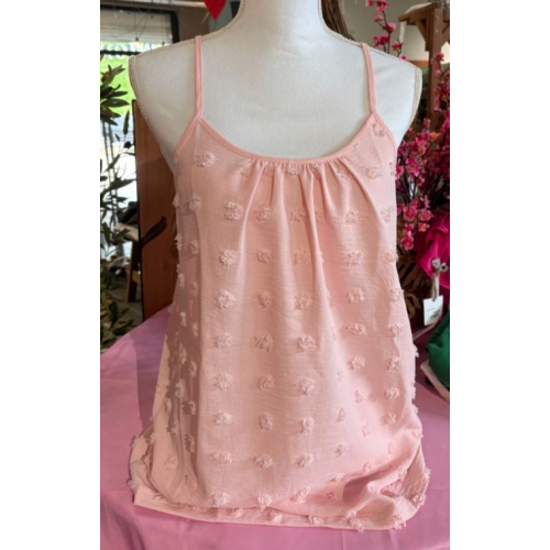 Майка на бретельках, розовая