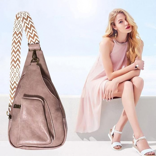 Женская поясная сумка из искусственной кожи