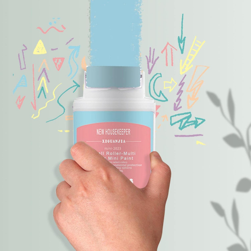 Компактный роликовый кистевой валик для ремонта стен — универсальный инструмент для закрашивания пятен и граффити