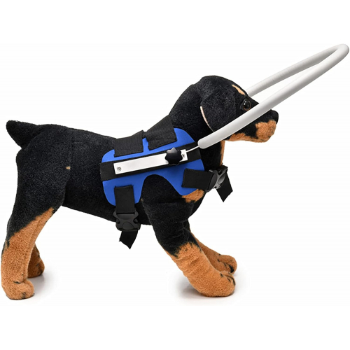 Безопасный защитный ошейник для собак с ослабленным зрением — мягкий тканевый ремень с алюминиевой полосой