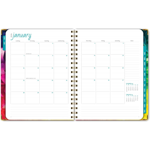 Твердый переплет 2024 Планировщик (с ноября 2023 по декабрь 2024), мраморный дизайн