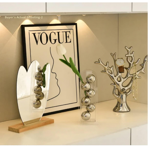 Современная акриловая ваза в форме арки — минималистичный декор для дома