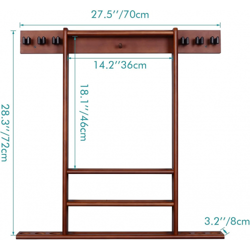 Настенное крепление для бильярдных кий