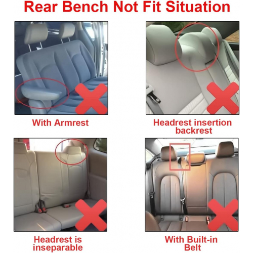 Комплект универсальных чехлов для автомобильных сидений из полиэстера для 5-местного салона, с функцией разделения заднего ряда