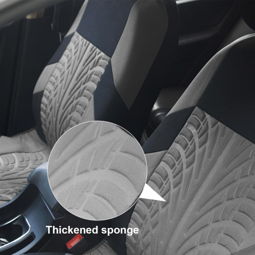 Комплект универсальных чехлов для автомобильных сидений из полиэстера для 5-местного салона, с функцией разделения заднего ряда