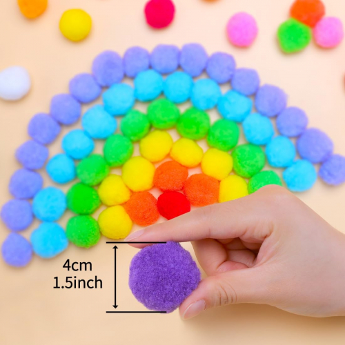 Набор из 90 фиолетовых помпонов Eppingwin размером, мягкие помпоны для рукоделия и творчества. 