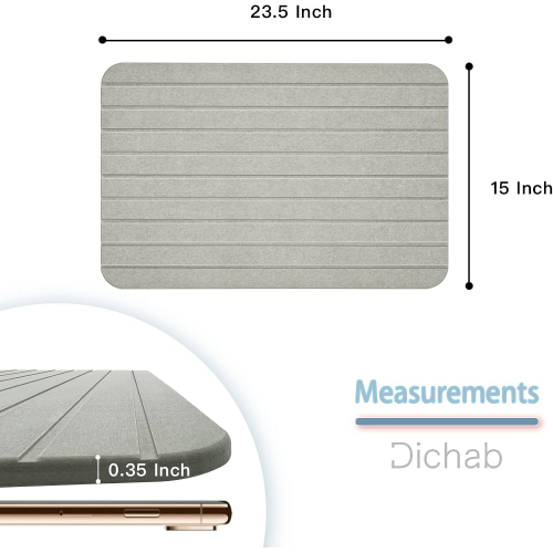 Противоскользящий коврик из диатомита для ванной комнаты
