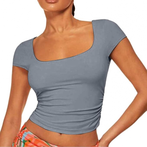 Элегантная футболка c рукавами для женщин