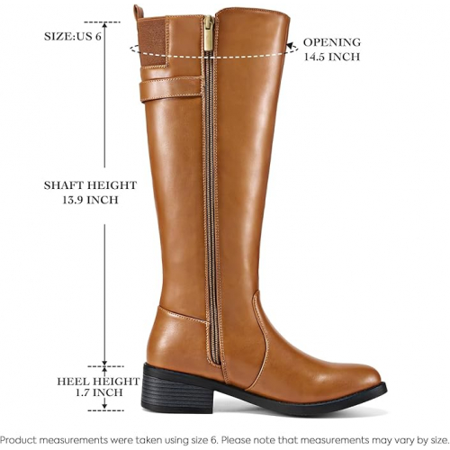 Женские сапоги Rolda с молнией и пряжкой, веганская кожа, высота до колена, каблук 3,8 см