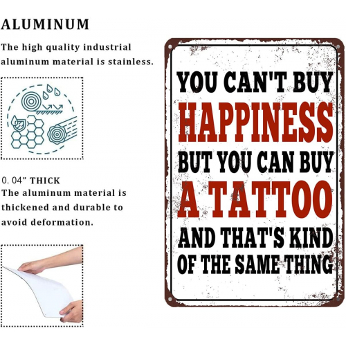 Декоративная металлическая табличка из алюминия для интерьера, 30,5 × 20,3 см