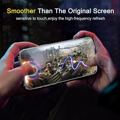 Комплект защитных стекол Ferilinso для iPhone 15 Pro, стекло на экран и на камеру, установка без пузырей