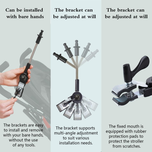 Универсальный зонтик для коляски с поворотным механизмом