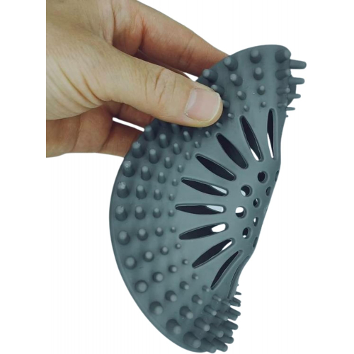 Надежный силиконовый фильтр для душа и раковины, серый