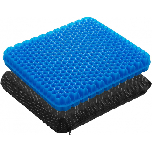 Гелевый сидячий коврик с вентиляцией и противоскользящей поверхностью, 50x50 см