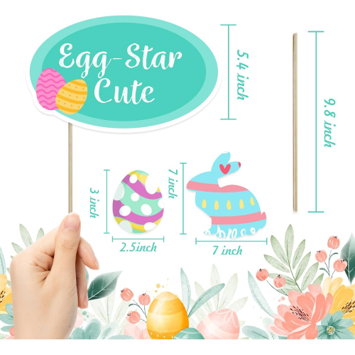 Набор фотобутафории для Пасхи — 18 больших элементов