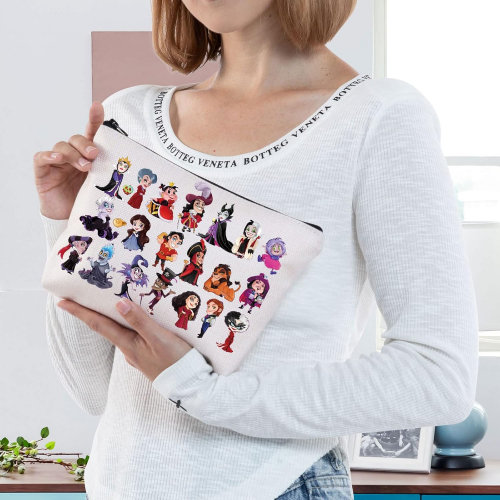 Косметичка из водоотталкивающего хлопка с принтом, 23 × 16,5 см