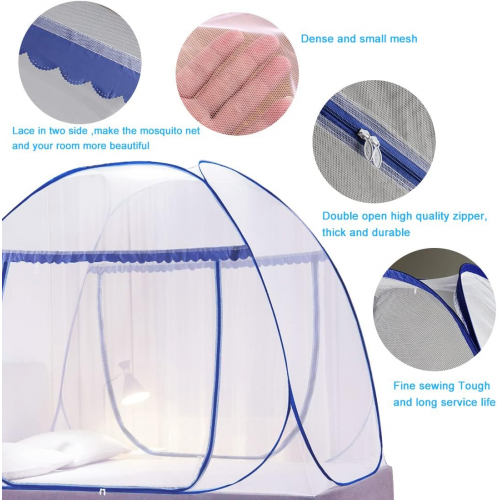 Самораскладывающаяся москитная сетка для двуспальной кровати — защита, комфорт и свобода на 360°