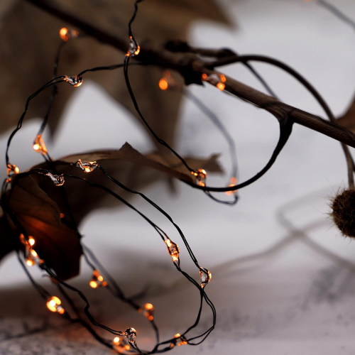 Фиолетовая светодиодная гирлянда с пультом и таймером