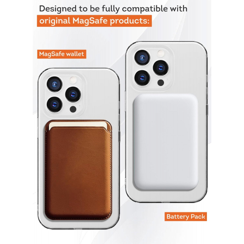 Тонкий защитный чехол для iPhone 13 Pro с поддержкой беспроводной зарядки для смартфонов – ультратонкий, прочный, эргономичный