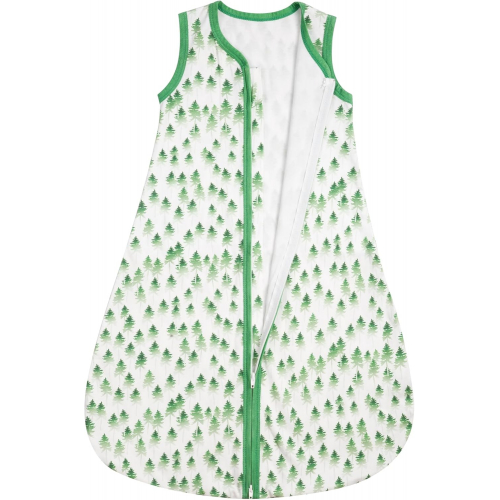 Детский спальный мешок из 100% хлопка с принтом «Зелёное дерево»