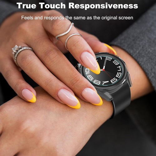 Защитный комплект для Samsung Galaxy Watch 6 Classic 43 мм – чехол и защитное стекло (2 в 1, 1 комплект)