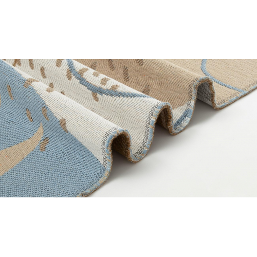 Многофункциональный коврик OJIA, двусторонний, водоотталкивающий, с дизайном из тропических листьев