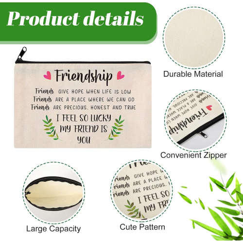 Косметичка с надписью – подарок для подруги