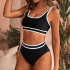 Женский купальник, 2-х предметный комплект с пуш-ап топом и плавками
