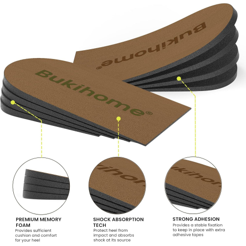 Регулируемые ортопедические каблуки для повышения роста и снятия боли, 4 слоя, универсальные