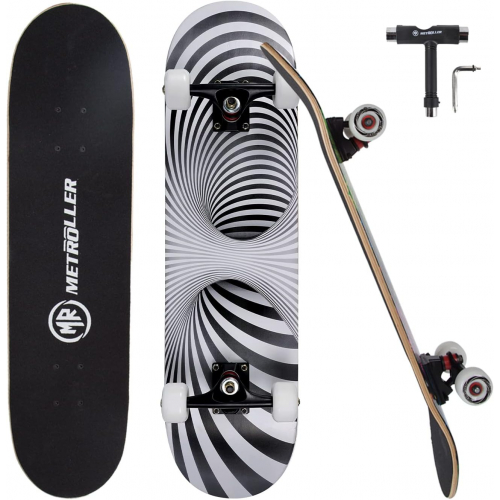 Скейтборд из канадского клена с алюминиевой подвеской, для детей и взрослых