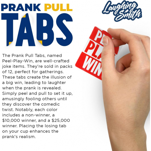 Реалистичные фальшивые лотерейные билеты — набор из 12 шт. для шуток и розыгрышей 