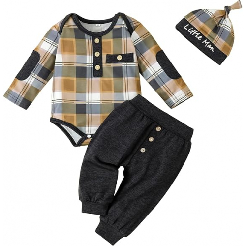 Модный комплект для новорожденного мальчика "Комфорт и стиль"