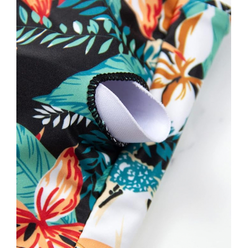 Топ для купальника Balasami с вырезами и завязкой на груди, высокий воротник, укороченная модель