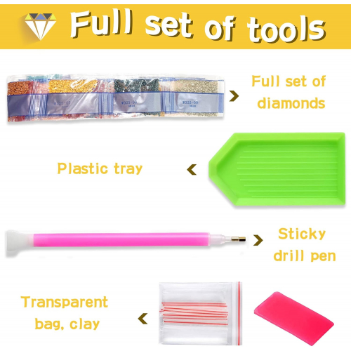 Набор для алмазной живописи 5D с рисунком «Бриллиант» – арт-панно для творчества и декора