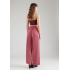 Женские широкие брюки в розовом цвете