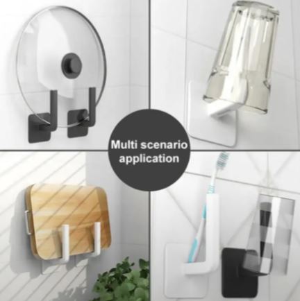 Пластиковые клейкие крючки, 2шт 