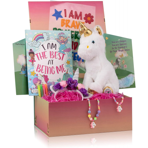 Подарочный набор-сюрприз «Единорог» для детей с мягкой игрушкой и творческими аксессуарами